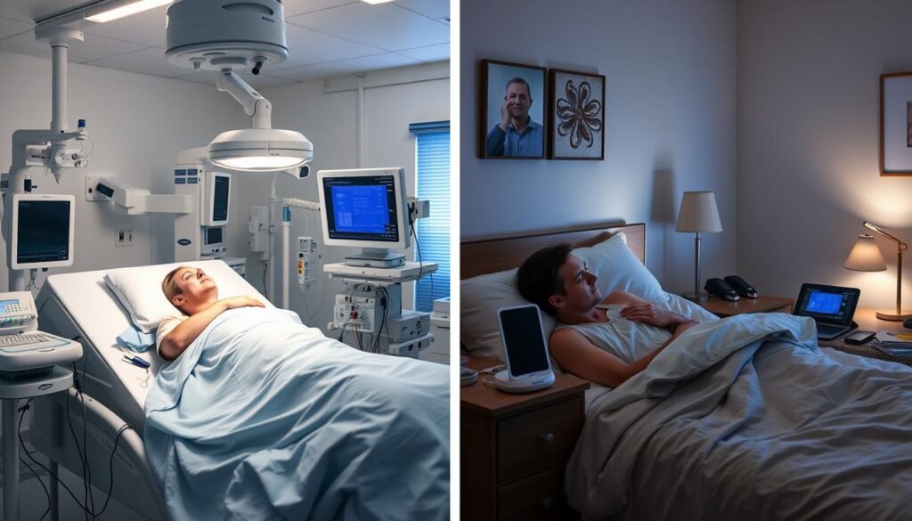 clinical vs at-home sleep apnea testing comparison