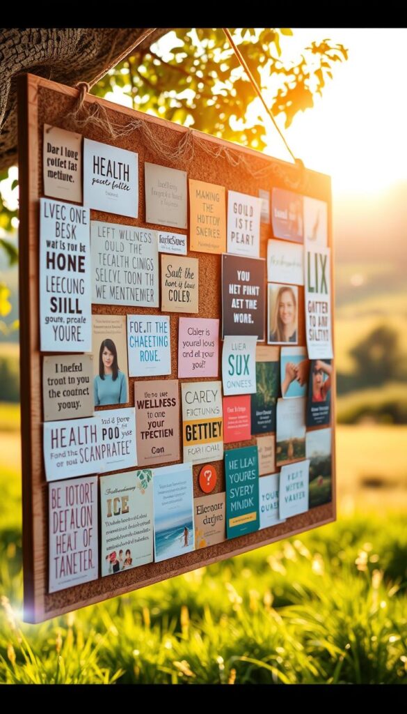 health affirmations vision board example