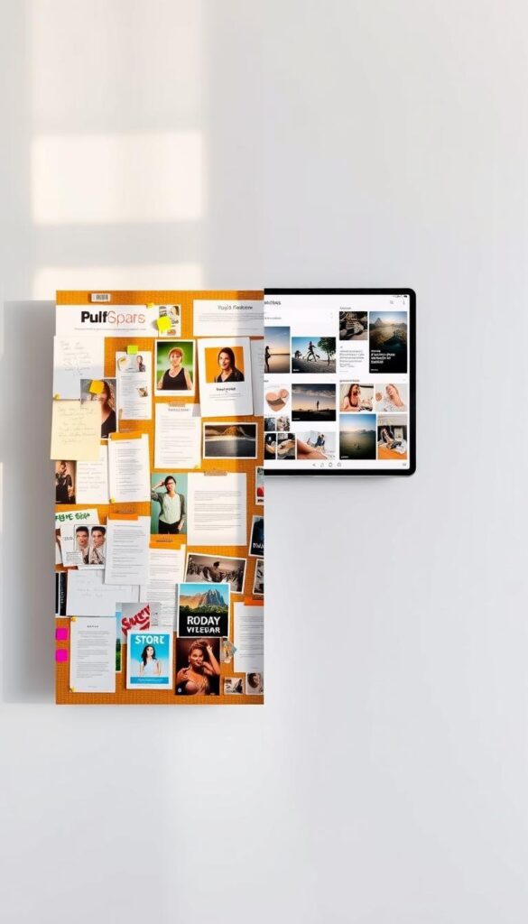 physical vs digital vision boards