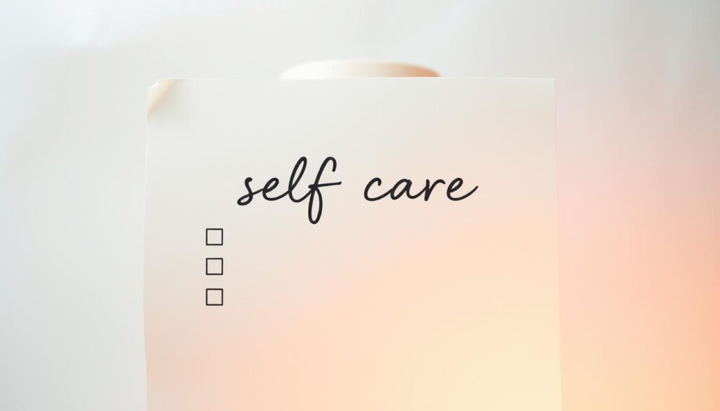 self care checklist example